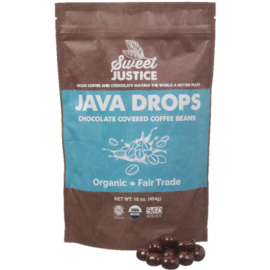Dark Chocolate Java Drops, Organic, FT