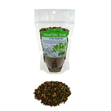 Sprouting Seeds, 5 Seed Salad Mix, Organic